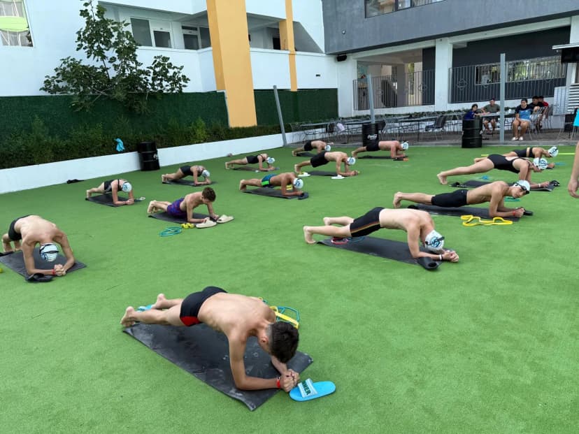 Spațiu antrenament fizic în aer liber la Casa Duca Costinești – cantonamente sportive